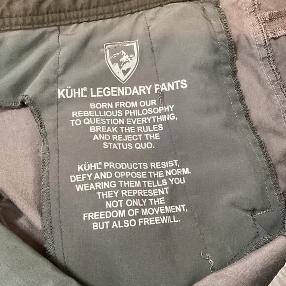 Kuhl Pants Size 8 Short Legendary Hiking Gorpcore Outdoor Active Gray - Picture 12 of 16